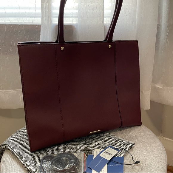 Rebecca Minkoff Medium MAB Tote Black Cherry - Picture 9 of 15